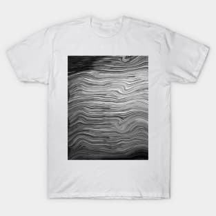 Black and white ripple effect T-Shirt